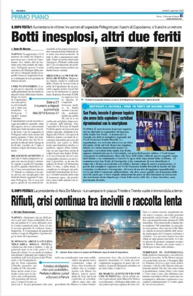 thumbnail of Botti inesplosi altri due feriti