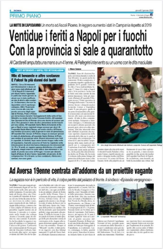 thumbnail of Ventidue i feriti a napoli con la provincia si sale a 44